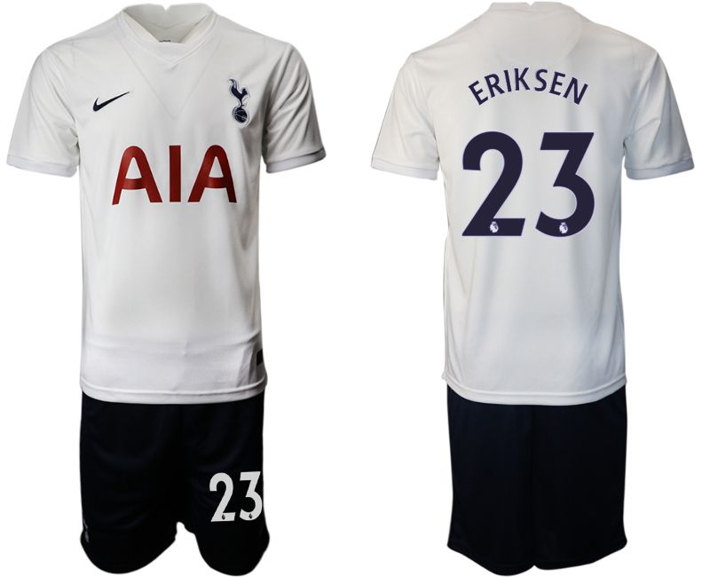 Men 2021-2022 Club Tottenham home white #23 Nike Soccer Jersey->tottenham jersey->Soccer Club Jersey